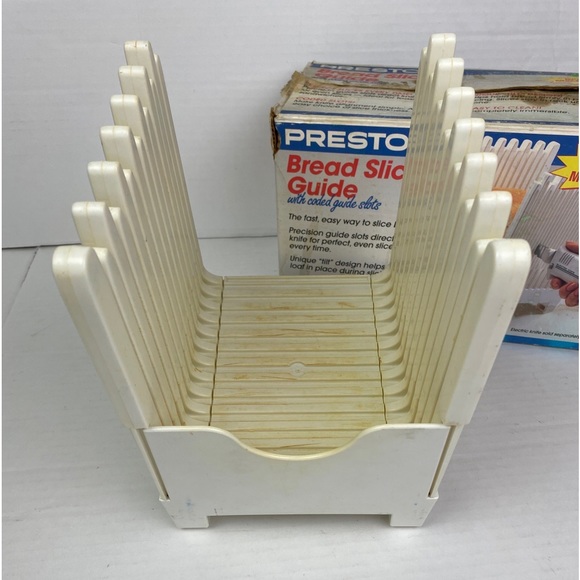Presto Bread Slicing Guide 08615 Machine Vintage Slotted Loaf Tilt Kitchen Tool - Picture 3 of 12